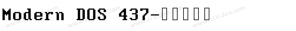 Modern DOS 437字体转换
